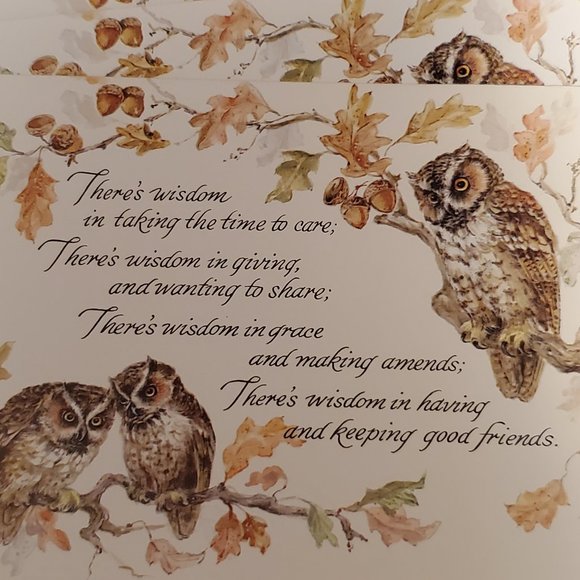 Greeting Cards 7 Red Farm Studio Owl and Verse - Picture 4 of 6